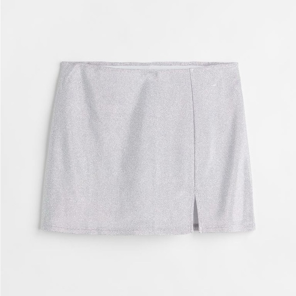 H&M short skirt -silver sparkle size S - Picture 1 of 2
